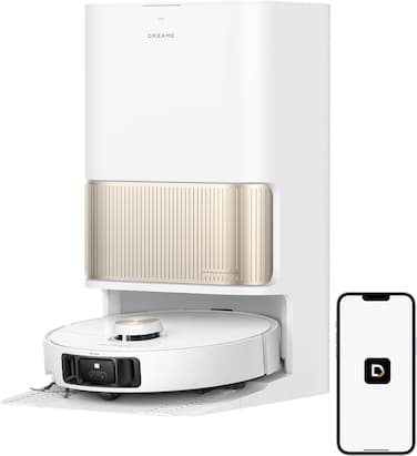 Dreame L40s Pro Ultra Robot Vacuum And Mop Combo White, 19,000Pa Powerful Suction, Dual Anti-Tangle Brushes, Liftable Side Brush, 75&deg;C Hot Water Mop Washing, 4cm Obstacle Climbing