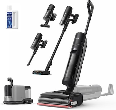 DREAME H15 Mix 7-in-1 Vacuum Cleaner for Vacuuming and Mopping, AI Robot Arm, Three-Piece Edge Cleaning, 23 kPa Suction Power, Smart Dosing Cleaning Solution, No Tangling, 2 years warranty