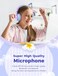 iClever Bluetooth Kids Headphones, BTH12 Colorful LED Lights Kids Wireless Headphones Over Ear with 74/85/94dB Volume Limited, 85H Playtime, Bluetooth 5.2, Built-in Mic for School/Tablet/PC

