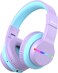 iClever Bluetooth Kids Headphones, BTH12 Colorful LED Lights Kids Wireless Headphones Over Ear with 74/85/94dB Volume Limited, 85H Playtime, Bluetooth 5.2, Built-in Mic for School/Tablet/PC
