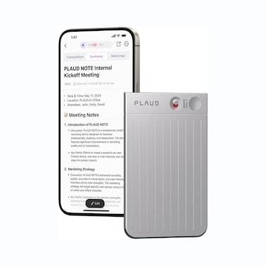 PLAUD Note AI Voice Recorder   AI-Powered Transcription &amp; Recording
Silver
