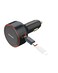 Moxedo 60W Ultra-Fast Car Charger with Built-in Retractable USB-C Cable and USB-C Port Compatible for Galaxy S24, iPhone 16/15 Series, MacBook and more.