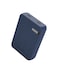 Remson Revo Charge 10000mAh Mini Power Bank 20W Power Delivery Dual USB-C Output with Leather Exterior Design Compatible for iPhone Tablet Samsung (Blue)