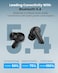 Moxedo True Wireless Earbuds S4 Bluetooth 5.4 ENC Technology 7 Hours Playing Time Touch Control 300 mAh Charging Case with Built-in 4 Powerful Microphones (Black)