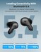 Moxedo True Wireless Earbuds S5 Bluetooth 5.4 ENC Technology 7 Hours Playing Time 300 mAh Charging Case with Built-in 4 Powerful Microphones (Black)