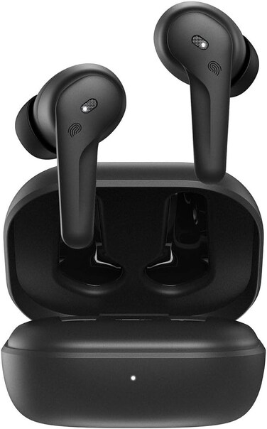 Moxedo True Wireless Earbuds S5 Bluetooth 5.4 ENC Technology 7 Hours Playing Time 300 mAh Charging Case with Built-in 4 Powerful Microphones (Black)