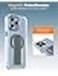 Moxedo Magnetic Protective Case Scratch Resistant Drop Protection Technology Compatible for iPhone 13 Pro Max 6.7 inch (Grey)