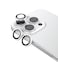 Remson Optic Guard Camera Lens Protector Scratch Resistant Individual Lens Protector with Aluminum Alloy Ring Compatible for iPhone 16 Pro 6.3 inch/iPhone 16 Pro Max 6.9 inch 2024 (White Titanium)