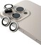 Remson Optic Guard Camera Lens Protector Scratch Resistant Individual Lens Protector with Aluminum Alloy Ring Compatible for iPhone 16 Pro 6.3 inch/iPhone 16 Pro Max 6.9 inch 2024 (Natural Titanium)