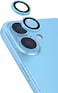 Moxedo Camera Lens Protector Aliminum Alloy with Easy Installation Tool Compatible for iPhone 16 6.1 inch/iPhone 16 Plus 6.7 inch - Blue