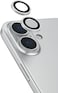 Moxedo Camera Lens Protector Aliminum Alloy with Easy Installation Tool Compatible for iPhone 16 6.1 inch/iPhone 16 Plus 6.7 inch &ndash; Silver