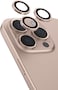 Moxedo Camera Lens Protector Aliminum Alloy with Easy Installation Tool Compatible for iPhone 16 Pro 6.3 inch/iPhone 16 Pro Max 6.9 inch (Gold)