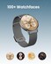 Moxedo Glory Smartwatch for Women 1.5&quot; Amoled Display with Steel Strap - Bluetooth 5.0, Calling, Notification, Women Fitness Monitor, IP67 Waterproof, For Android/iOS - Rose Gold