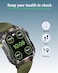 Moxedo Warrior Bluetooth Smart Watch, 2" IPS HD Display, Military-Grade Fitness Watch, Direct Calling, 600mAh Long Battery, Android and IOS, IP68 waterproof with LED Flash - Black