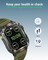 Moxedo Warrior Bluetooth Smart Watch, 2&quot; IPS HD Display, Military-Grade Fitness Watch, Direct Calling, 600mAh Long Battery, Android and IOS, IP68 waterproof with LED Flash - Green