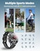 Moxedo Nitro+ Android Smartwatch with 4G SIM Card Slot, 1.85&rdquo; IPS Round Display, GPS Navigation, Video Calling, Fitness Tracker, 3GB+32GB, 1100mAh Long Battery, 2025 Update - Black