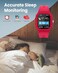 Moxedo Junior Smart Watch for Kids, 1.7&rdquo; Big HD Screen Bluetooth SmartWatch for Boys/Girls - 5-day Battery, IP67 waterproof, 6 Watch Faces, 22 Sport Modes, Alarm and Games (Red)