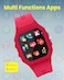Moxedo Junior Smart Watch for Kids, 1.7&rdquo; Big HD Screen Bluetooth SmartWatch for Boys/Girls - 5-day Battery, IP67 waterproof, 6 Watch Faces, 22 Sport Modes, Alarm and Games (Red)