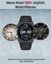 Moxedo Revoltt SmartWatch for Men For Android/iOS - 1.43&rdquo; HD Round Dial - Bluetooth, 300mAh 6Day Battery, 5Hr Talk Time, Metallic Case, Silicon Strap, Fitness Tracking - Titanium