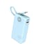 Moxedo Porta-Go+ Power Bank 10000 mAh 1 USB-C/ 1 USB-A Ports with Built-in USB-C Cable PD Fast Charging Compatible for iPhone 16/15 Series, Samsung, Huawei, Xiaomi, iPad (Blue)