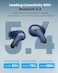 Moxedo True Wireless Earbuds S5 Bluetooth 5.4 ENC Technology 7 Hours Playing Time 300 mAh Charging Case with Built-in 4 Powerful Microphones (Blue)