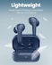 Moxedo True Wireless Earbuds S5 Bluetooth 5.4 ENC Technology 7 Hours Playing Time 300 mAh Charging Case with Built-in 4 Powerful Microphones (Blue)