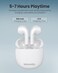 Moxedo True Wireless Earbuds S6 Bluetooth 5.3 7 Hours Playing Time 300 mAh Charging Case (White)
