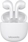 Moxedo True Wireless Earbuds S6 Bluetooth 5.3 7 Hours Playing Time 300 mAh Charging Case (White)