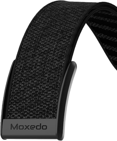 Moxedo Fit-Weave Nylon Braided Band Adjustable Replacement Strap Compatible with Whoop 4.0 Wearable Health and Fitness Tracker - Black