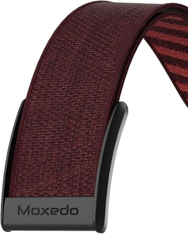 Moxedo Fit-Weave Nylon Braided Band Adjustable Replacement Strap Compatible with Whoop 4.0 Wearable Health and Fitness Tracker - Pomegranate Red