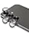 Remson Optic Guard Camera Lens Protector Scratch Resistant Individual Lens Protector with Aluminum Alloy Ring Compatible for Samsung Galaxy S25 Plus - Black