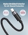 Moxedo 2 in 1 Charging Cable 240W PD 3.0 Interchangeable USB-C/USB-C to Magnetic 3 1.5 Meters Braded Nylon Cable Compatible for MacBook Air and MacBook Pro, Pro (14-16-inch, M2, 2023)