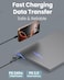 Moxedo 2 in 1 Charging Cable 240W PD 3.0 Interchangeable USB-C/USB-C to Magnetic 3 1.5 Meters Braded Nylon Cable Compatible for MacBook Air and MacBook Pro, Pro (14-16-inch, M2, 2023)