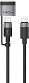 Moxedo 2 in 1 Charging Cable 240W PD 3.0 Interchangeable USB-C/USB-C to Magnetic 3 1.5 Meters Braded Nylon Cable Compatible for MacBook Air and MacBook Pro, Pro (14-16-inch, M2, 2023)