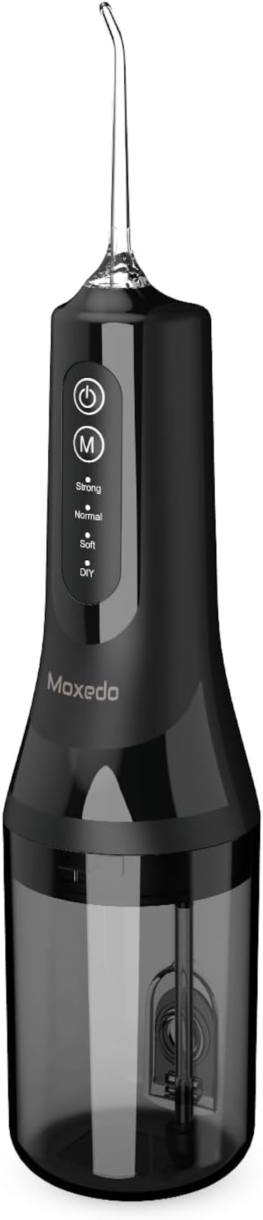 Moxedo Water Flosser for Teeth Cleaning Travel-Friendly for Braces & Implants Cordless Oral Irrigator with 260ML Tank, 4 Pressure Modes, USB-C Rechargeable IPX7 Waterproof