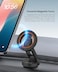 Moxedo Snap-On Magnetic Car Phone Holder Dashboard Mount for iPhone 16/15/14/13/12, Android with Extra Metal Ring MagSafe Compatible, 360&deg; Rotating Base, Foldable Design with N52 Magnets