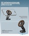 Moxedo Snap-On Magnetic Car Phone Holder Dashboard Mount for iPhone 16/15/14/13/12, Android with Extra Metal Ring MagSafe Compatible, 360&deg; Rotating Base, Foldable Design with N52 Magnets