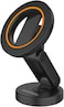 Moxedo Snap-On Magnetic Car Phone Holder Dashboard Mount for iPhone 16/15/14/13/12, Android with Extra Metal Ring MagSafe Compatible, 360&deg; Rotating Base, Foldable Design with N52 Magnets