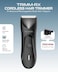 Moxedo Cordless Hair Trimmer Rechargeable Body Hair Clippers 7000 RPM Removable Blade Set Waterproof with LED Torch Light Foldable Charging Stand for Barbers and Home Use