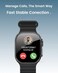 Moxedo Curve Smartwatch Chat GPT AI Assistant Compatible with Android & iOS with 2.01" Super AMOLED Display, Bluetooth Calling, Wireless Charging, IP68 Waterproof, Health & Fitness Tracker (Black)