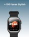 Moxedo Curve Smartwatch Chat GPT AI Assistant Compatible with Android & iOS with 2.01" Super AMOLED Display, Bluetooth Calling, Wireless Charging, IP68 Waterproof, Health & Fitness Tracker (Black)
