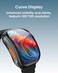 Moxedo Curve Smartwatch Chat GPT AI Assistant Compatible with Android & iOS with 2.01" Super AMOLED Display, Bluetooth Calling, Wireless Charging, IP68 Waterproof, Health & Fitness Tracker (Black)