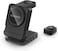 Moxedo 3 in 1 Foldable Wireless Charging Station 15W Wireless Stand Charger Compatible for iPhone/Earbuds/iWatch and Huawei Watch