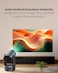 Moxedo Nebulux Smart Android Projector 4K Android OS 9.0 1080P with Auto Keystone 260 Ansi Lumen Brightness, Auto Keystone Correction with Built-in 5W Speaker, 5G WiFi, Bluetooth 5.2