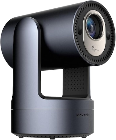 Moxedo Nebulux Smart Android Projector 4K Android OS 9.0 1080P with Auto Keystone 260 Ansi Lumen Brightness, Auto Keystone Correction with Built-in 5W Speaker, 5G WiFi, Bluetooth 5.2