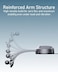 Moxedo Duo-Magnetic Car Mount Holder Bendable Dual Phone Holder 360 Rotating Base Strong Magnetic Absorption Compatible All iOS and Android