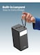 Moxedo Lite Multi-Port 70,000 mAh PD 20W Mini Power Station Fast Charging 2 USB-C / 4 USB-A Ports Portable with Built-in LED Flash Light and Lanyard