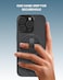 Moxedo Snap-On Magnetic Phone Grip Soft Silicone Grip Adjustable Strap with Double Sided Magnetic Design Compatible for iPhone 16 15 Pro Max Plus 14 13 12 and All Phones (Titanium Gray)
