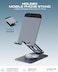 Moxedo Holdex Mobile Phone Stand 360&deg; Rotatable Height Adjustable Foldable Desktop Multi-Angle Metal Mobile Stand Holder Compatible with Devices 5.8&rdquo; to 7.1&rdquo;