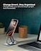Moxedo Holdex Mobile Phone Stand 360&deg; Rotatable Height Adjustable Foldable Desktop Multi-Angle Metal Mobile Stand Holder Compatible with Devices 5.8&rdquo; to 7.1&rdquo;